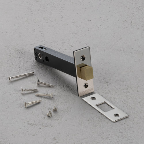 Tubular Lock 100mm – Polished Nickel
